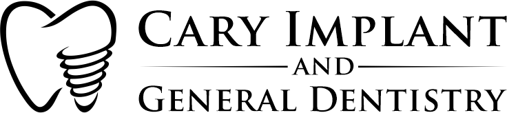 Cary Implant and General Dentistry logo.